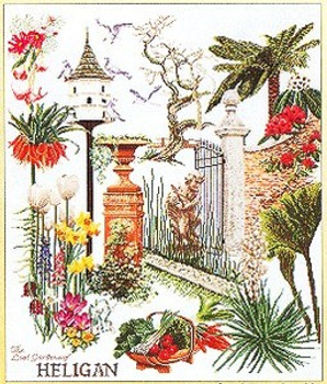 GOK423 Thea Gouverneur Kit Lost Garden of Heligan 17" x 21"; Linen; 36ct