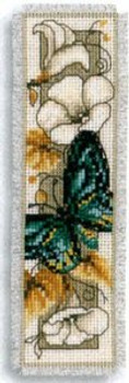 PNV145351 Vervaco Kit Butterfly on Flowers V 2" x 8"; Aida; 14ct