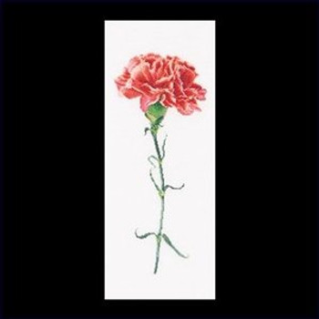 GOK465 Thea Gouverneur Kit Carnation Red 7" x 17" Linen 36ct