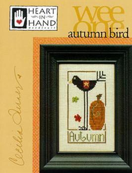 Autumn Bird Heart In Hand Needleart  03-1806