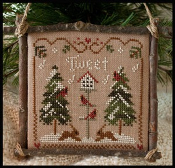 2011 Ornament 1-Cardinal Winter 57 x 57 Little House Needleworks 11-1002