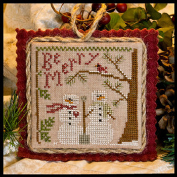 2011 Ornament 10-Snow In Love series 50 x 50 Little House Needleworks 11-2464