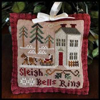 2012 Ornament 4-Sleigh Bells 50 x 56 Little House Needleworks  12-1598