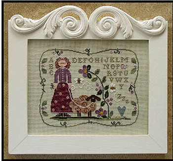 Curly Q Ewe 151 x 116 Little House Needleworks 07-2377