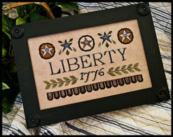 Liberty-1776 Stitch count 149 x 86 Little House Needleworks 11-1471