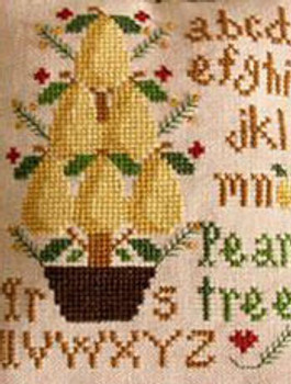 Ornament 2-Pear Tree 56 x 70 Little House Needleworks  10-1014