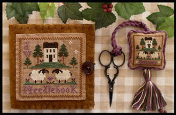 Wool Needlebook & Fob Little House Needleworks 08-1518