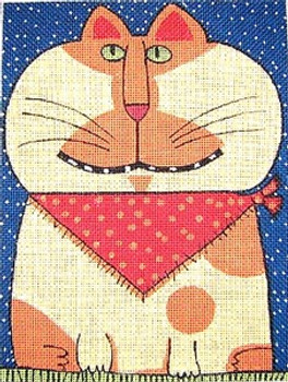 Maggie & Co. M-920 Cat With Bandanna © Frank Bielec 6 x 8 18M