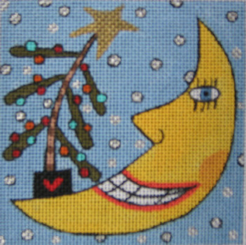 Maggie & Co. M-1018  Christmas Moon © Frank Bielec 4 x 4 18M