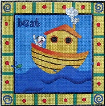 Maggie & Co. M-851 Boat With Doggie © Janee Trasler 10 x 10 13M