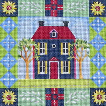 Maggie & Co. M-1613 Blue House © Jennifer Brinley/Ruth Levison Designs 10 x 10 13M