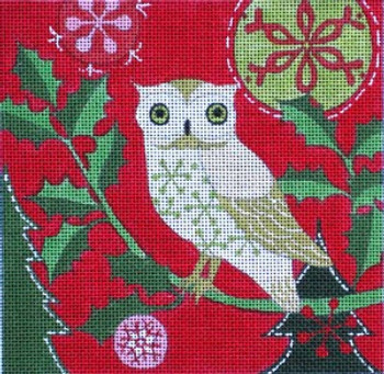 Maggie & Co. M-1595 Mod Holiday Owl © Jennifer Brinley/Ruth Levison Designs 6 x 6 18M