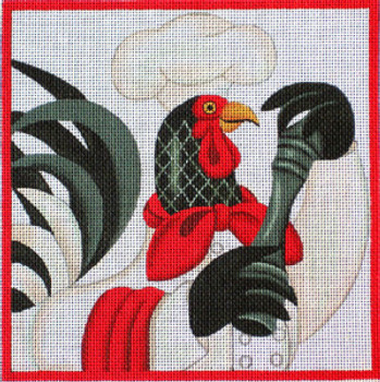 Maggie & Co. M-1343 Rooster Chef Pepper © Stephanie Stouffer/Ruth Levison Designs	7 x 7 18M