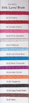 Rainbow Gallery Silk Lame Braid 18 SL82 Lite China Blue