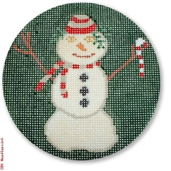 LM-XO 02 Melting Snowman 18 Mesh 4" Rnd. Laura Megroz 