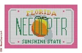 SA-ML 01 Florida Mini-License Plate 18 Mesh 5.5 x 3.25" Starke Art Designs