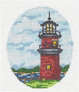 SA-XO 27 Gayhead Lighthouse 18 Mesh 3.5 x 4" Oval Starke Art Designs