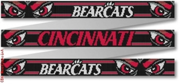 108 Cincinnati Bearcat Belt 18 Mesh 35 x 1.25" CBK Designs Keep Your Pants On 