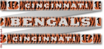 106 Cincinnati Bengals Belt 18 Mesh 35 x 1.25" CBK Designs Keep Your Pants On 