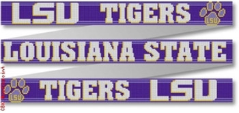 105 Louisiana State University Belt 18 Mesh 35 x 1.25" CBK Designs Keep Your Pants On 