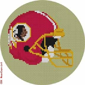 514 Washington Red Skins Helmet - Football 18 Mesh 4" Rnd. CBK Designs Keep Your Pants On 