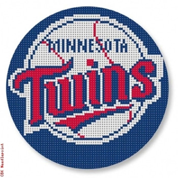 543 Minnesota Twins Logo - Baseball 18 Mesh 4" Rnd. CBK Designs Keep Your Pants On 