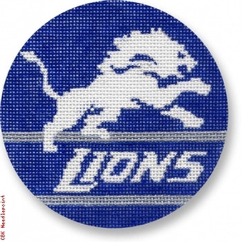 1007 Detroit Lions Logo - Football 18 Mesh 4" Rnd. Keep Your Pants On 