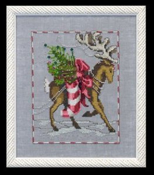 NC119 Nora Corbett Prancer Christmas Eve Couriers Approximate size 5" w x 6.25" h