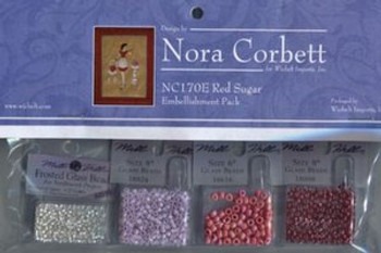 NC170E Nora Corbett Red Sugar Bead Embellishment Pack