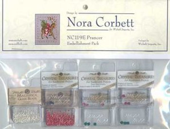 NC119E Nora Corbett Prancert Bead and treasures Embellishment Pack