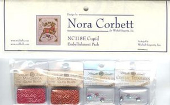 NC118E Nora Corbett Cupid Bead and treasures Embellishment Pack