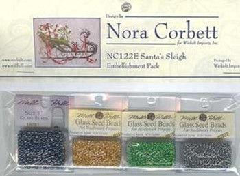 NC122E Nora Corbett Santa's Sleighn Bead Embellishment Pack
