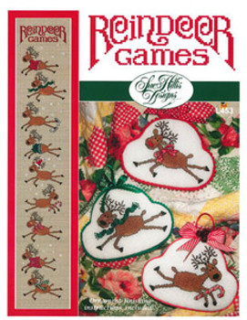 Reindeer Games Banner: 83w x 487h Sue Hillis Designs 13-2758 