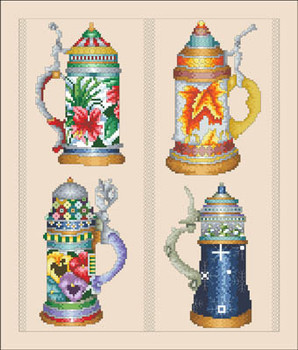 Beer Stein Seasons Vickery Collection (Camus) 2186 140 x 168 14-2252