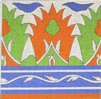 70606 Granada Tile-Ethnic 4x4 13 Mesh Unique New Zealand Designs Needlepoint