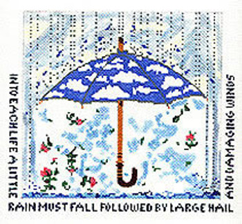 SWB126 Rain Must Fall Umbrella 7.5X7.5 18 Mesh Cooper Oaks Designs