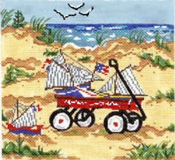 SWB128 Wagon W/Boats 7X7 18 Mesh Cooper Oaks Designs