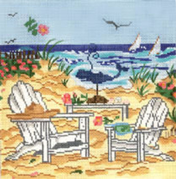 SWB104 Beach Adirondack Chairs 8X8 Mesh Cooper Oaks Designs