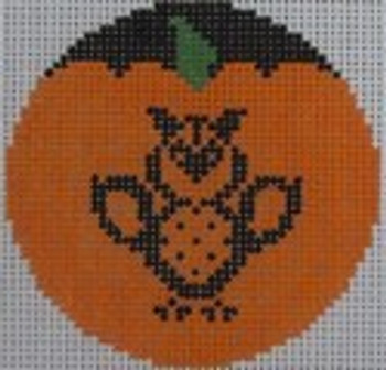 435J Owly Pumpkinface 2.66 x 2.66 18 Mesh NEEDLEDEEVA