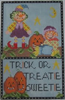 440B Trick or Treatie Sweetie 4.5 x 7.5 18 Mesh NEEDLEDEEVA