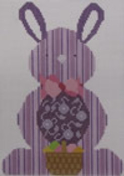 610C Purple Bunny 4.75 x 6.75 18 Mesh NEEDLEDEEVA