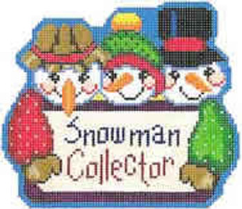1348B Snowman Collector 4 x 4.75 18 Mesh NEEDLEDEEVA