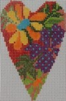 722A Tropical Heart 2.8 x 3.5 18 Mesh NEEDLEDEEVA