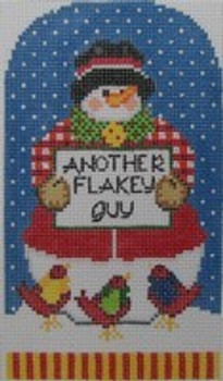 1333 Flakey Fred Snowman 4.25 x 5.5 18 Mesh NEEDLEDEEVA