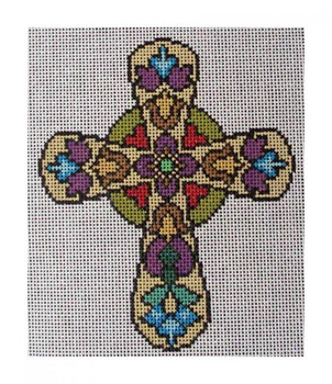 DH3704 Floral Cross Elements Designs  