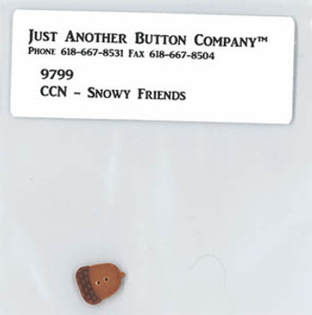 Just Another Button Company Frosty Forest 4-Snowy FriendsBtn Pk (9799.G)