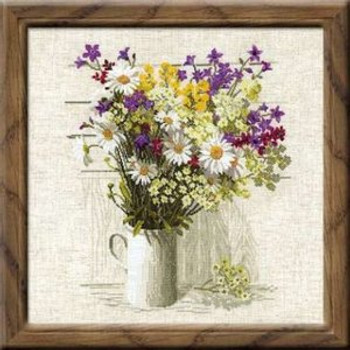 RL924 Riolis Cross Stitch Kit Wildflowers