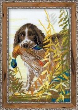 RL1151 Riolis Cross Stitch Kit Hunting Spaniel