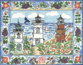 SWB177 Vineyard Lighthouses 10X13 18 Mesh Cooper Oaks Designs