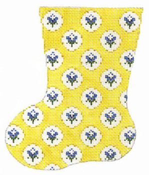 LR325Y Sm Flower Mini Sock 4.5X6 18 Mesh Cooper Oaks Designs